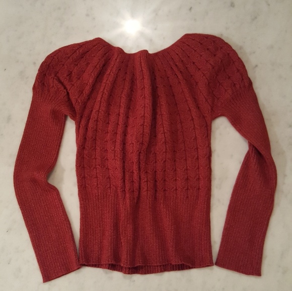 Intuitions burgundy sweater - Picture 3 of 4
